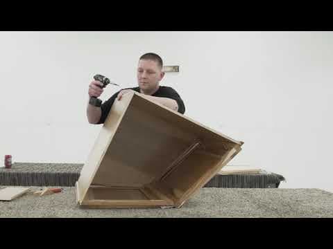 Angled End Base Cabinet Assembly (Dove Tail Construction)
