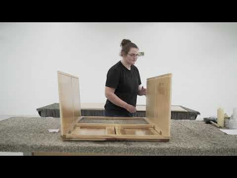 Microwave Wall Cabinet Assembly (Dove Tail Construction)