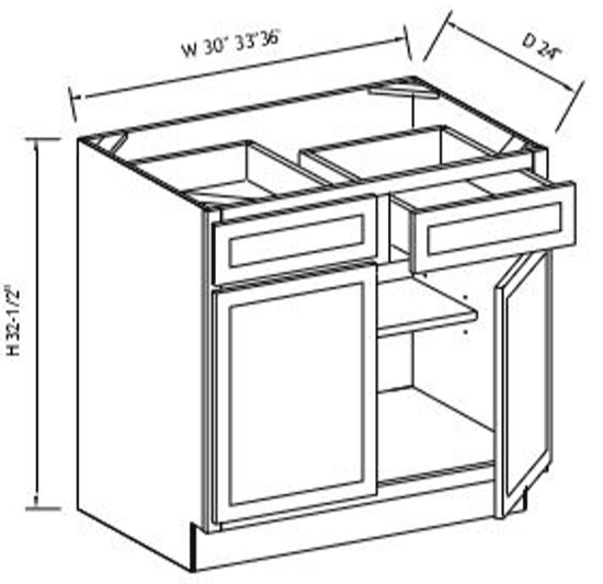 White Shaker - Assembled - ADAB42