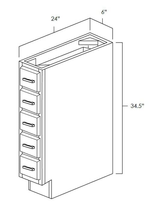 Rustic Hickory - Assembled - BSD6