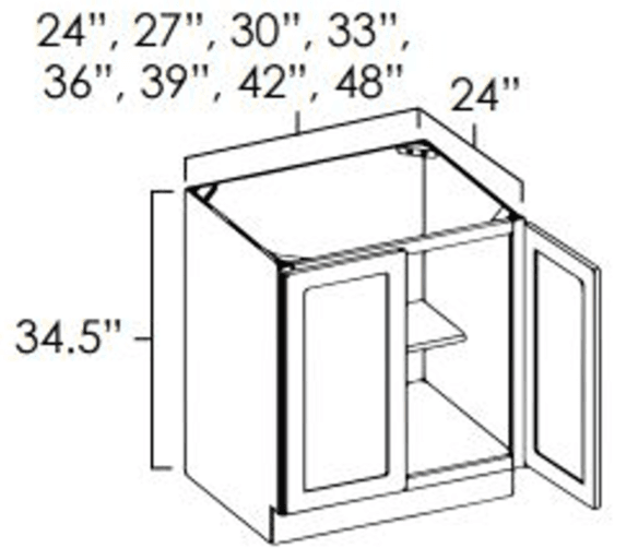 White Shaker - Assembled - FHB39