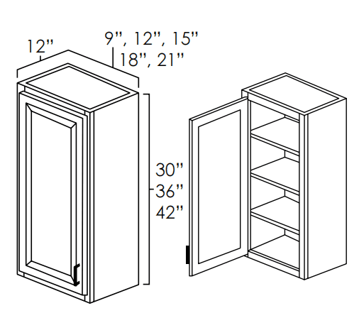 Hickory Shaker - Assembled - W1836